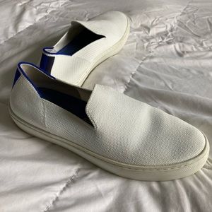 Rothy’s white slip on sneakers size 6.5